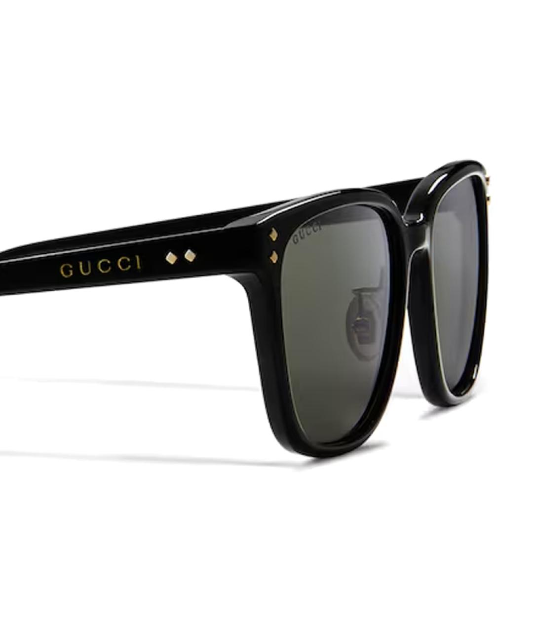 GUCCI Черные пластиковые солнцезащитные очки, фото 3