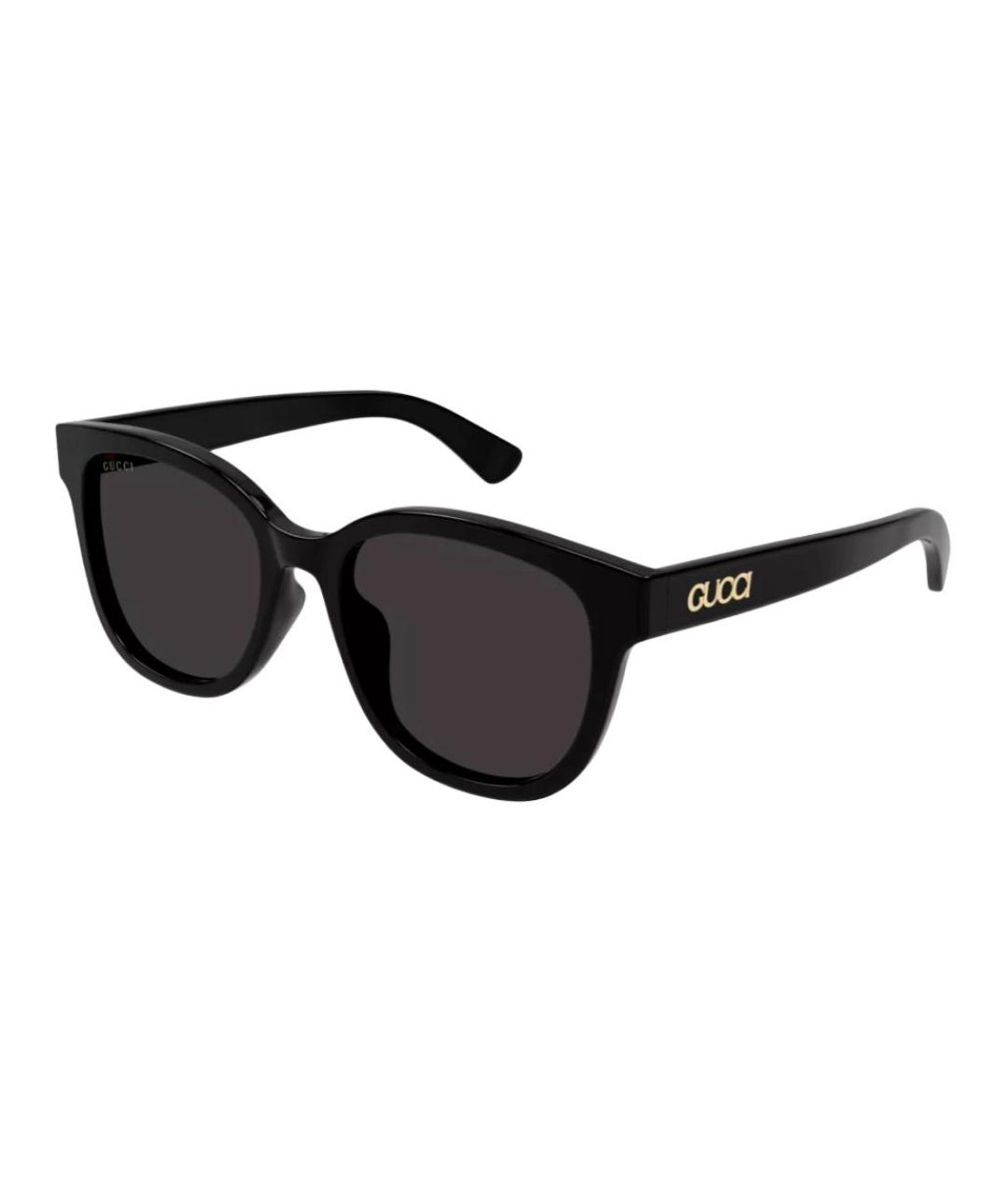 GUCCI Черные пластиковые солнцезащитные очки, фото 1