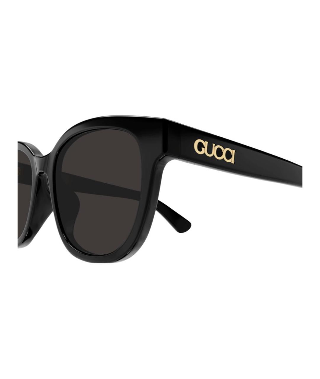 GUCCI Черные пластиковые солнцезащитные очки, фото 3