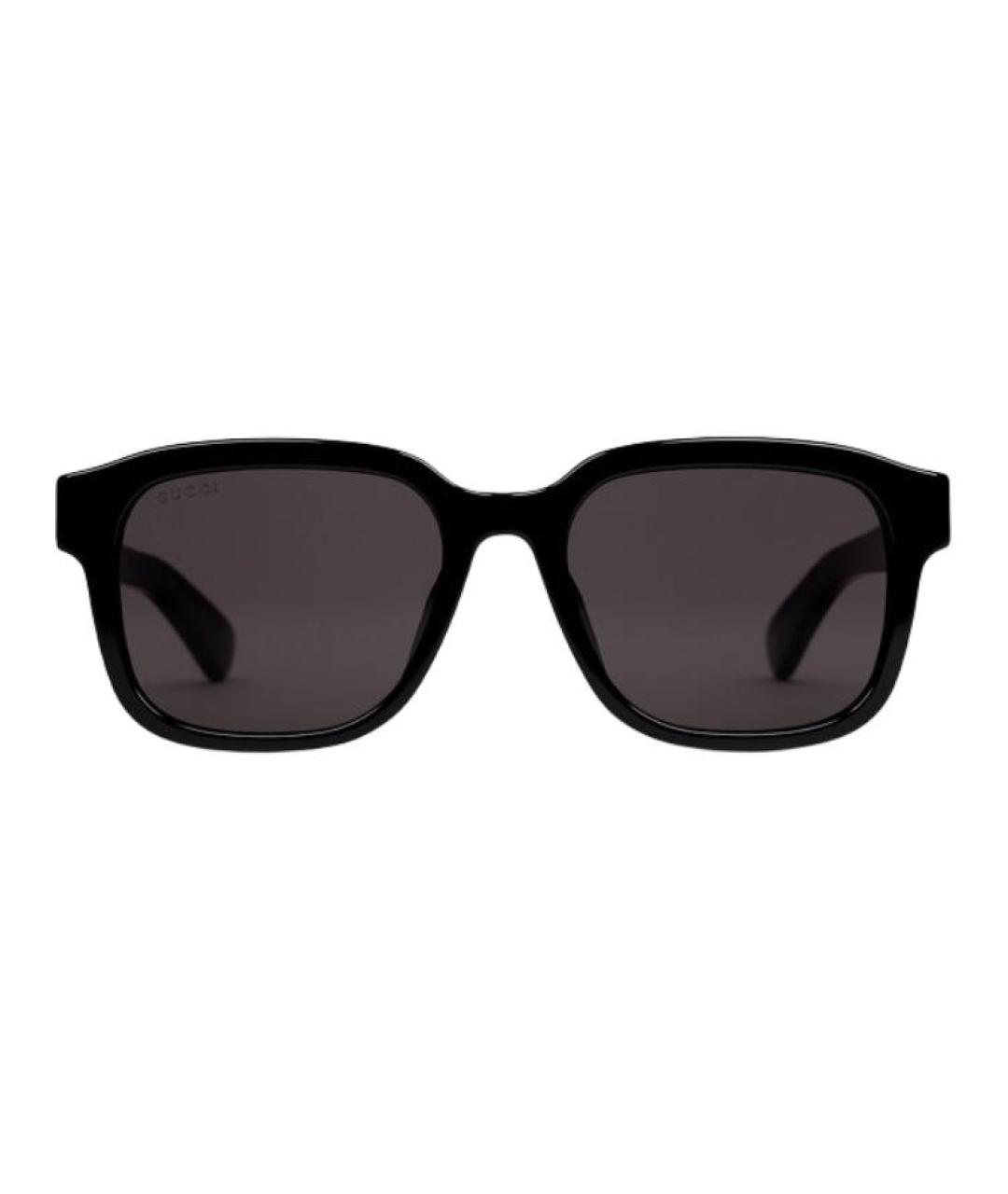 GUCCI Черные пластиковые солнцезащитные очки, фото 1