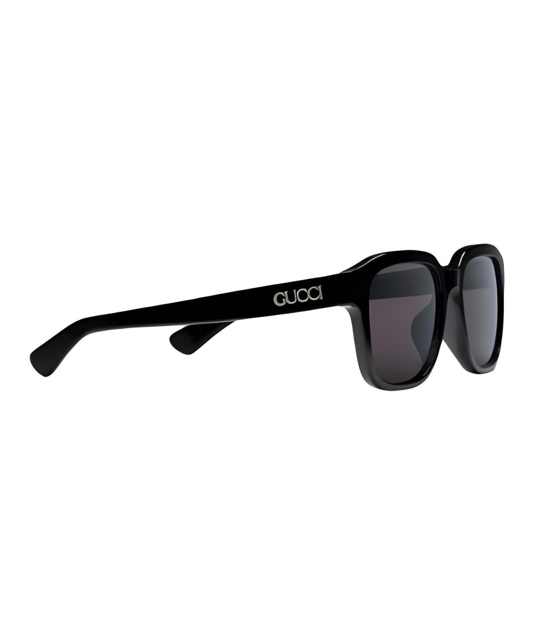 GUCCI Черные пластиковые солнцезащитные очки, фото 2