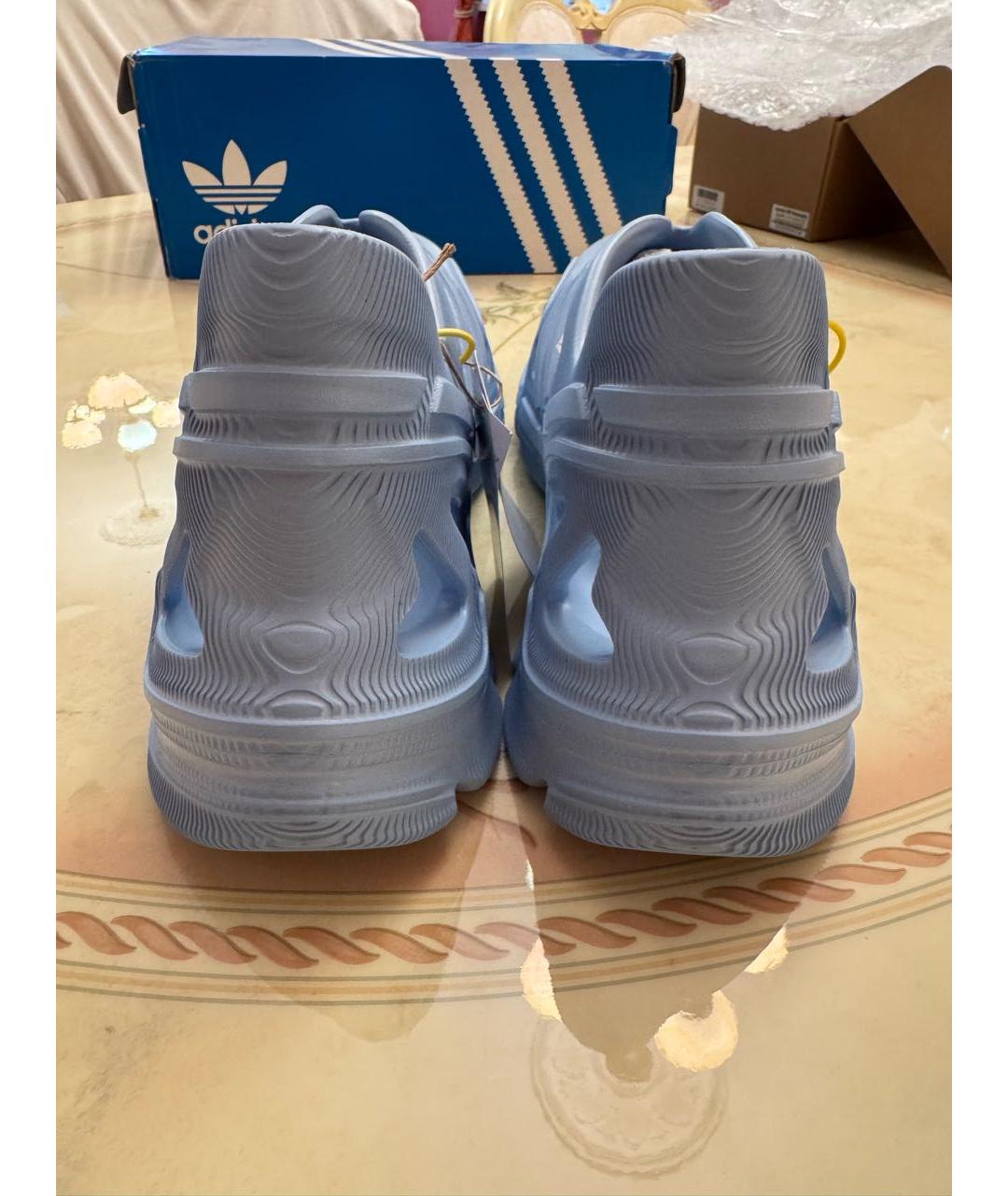 ADIDAS Голубые шлепанцы, фото 4