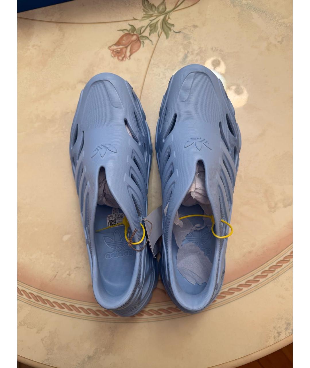 ADIDAS Голубые шлепанцы, фото 3