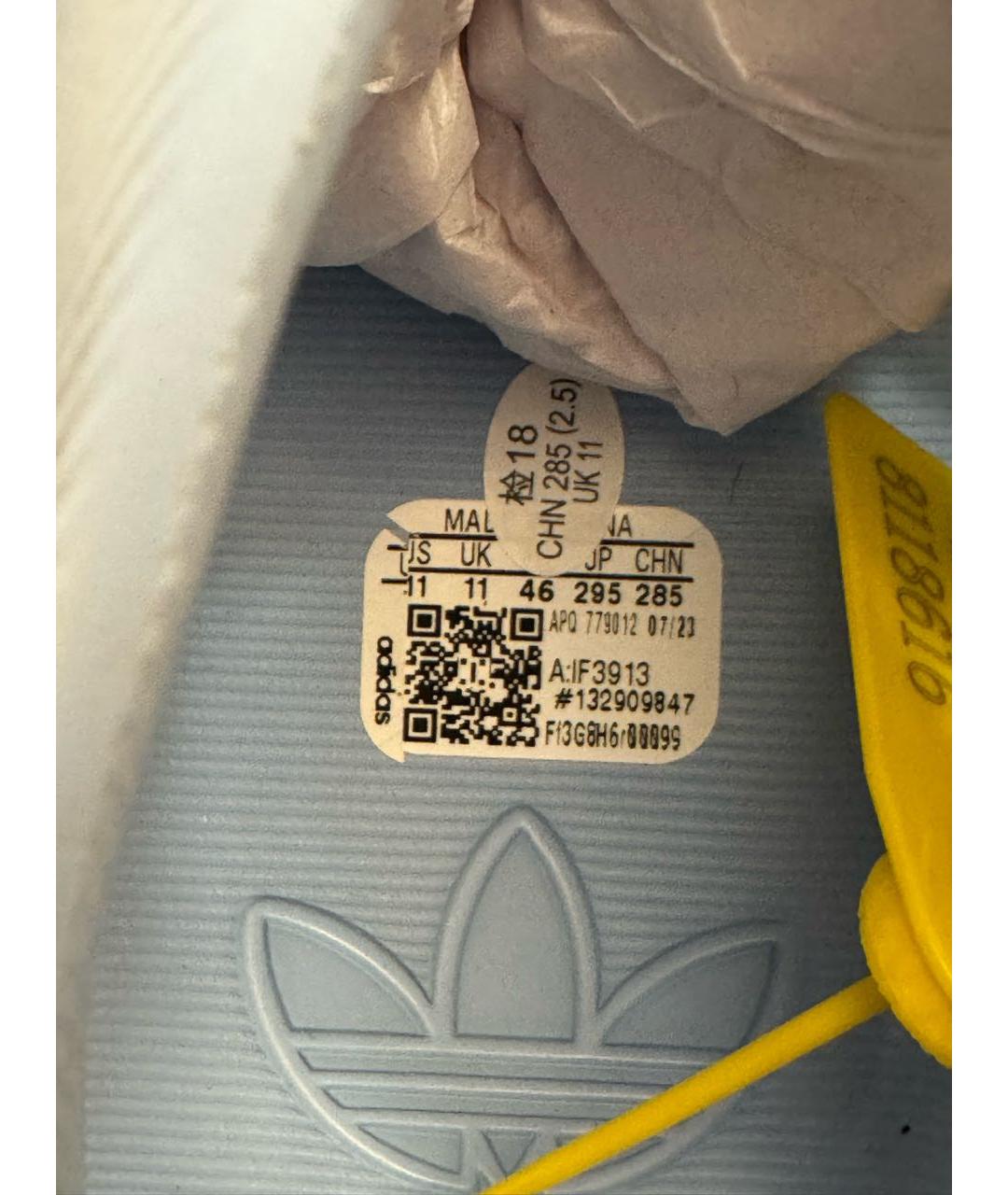 ADIDAS Голубые шлепанцы, фото 5