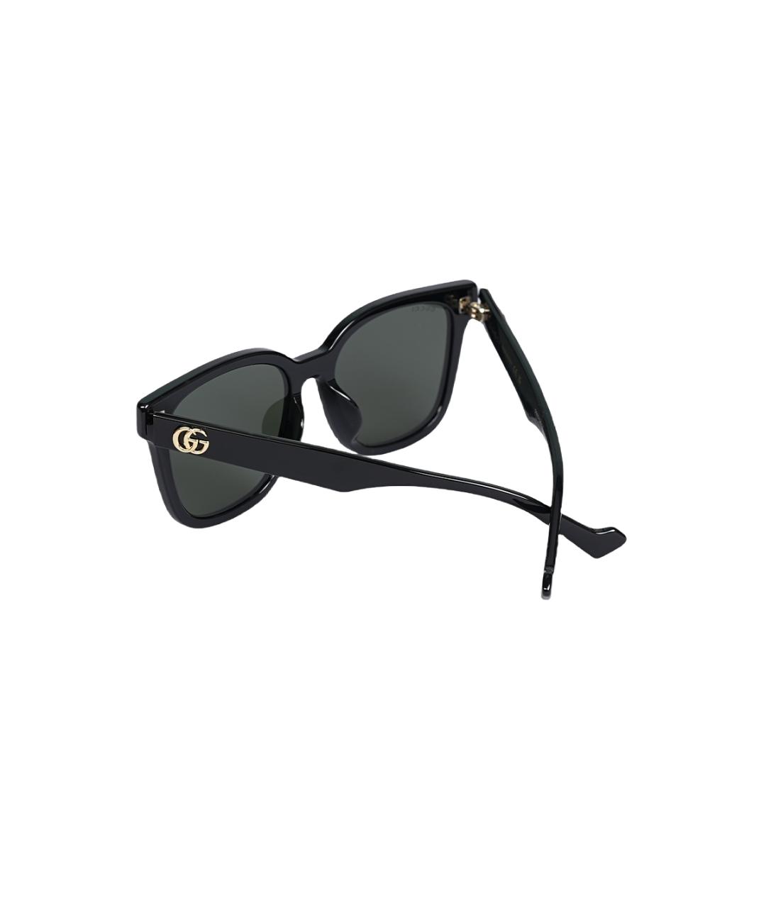 GUCCI Черные пластиковые солнцезащитные очки, фото 4