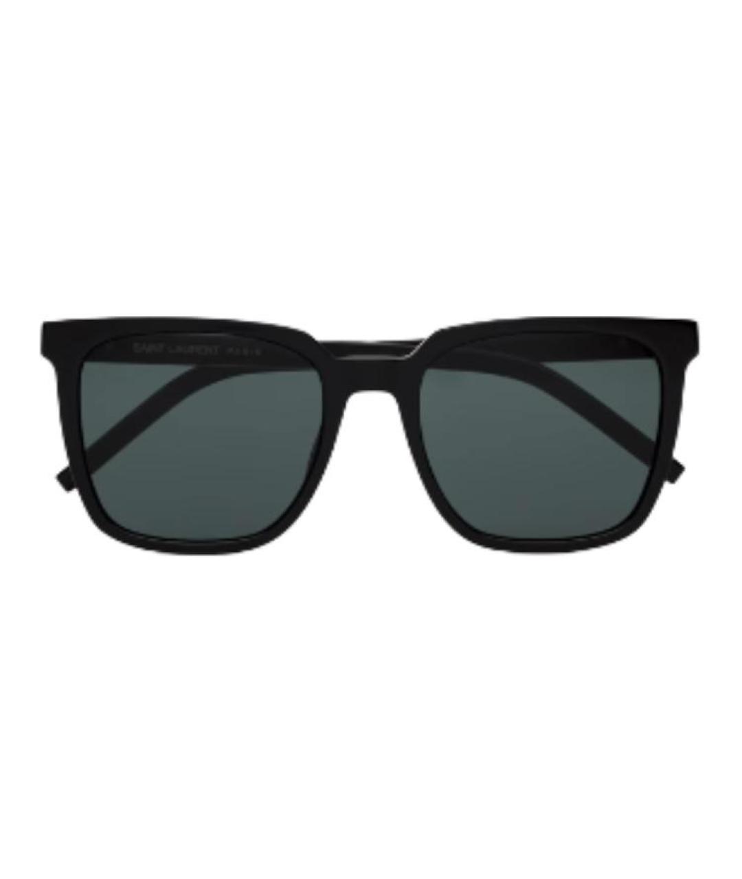 SAINT LAURENT Черные пластиковые солнцезащитные очки, фото 2