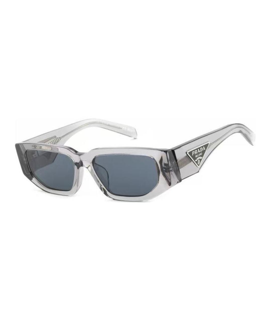 PRADA Серые пластиковые солнцезащитные очки, фото 1