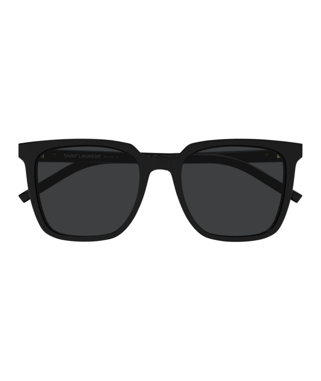 SAINT LAURENT Черные пластиковые солнцезащитные очки, фото 2