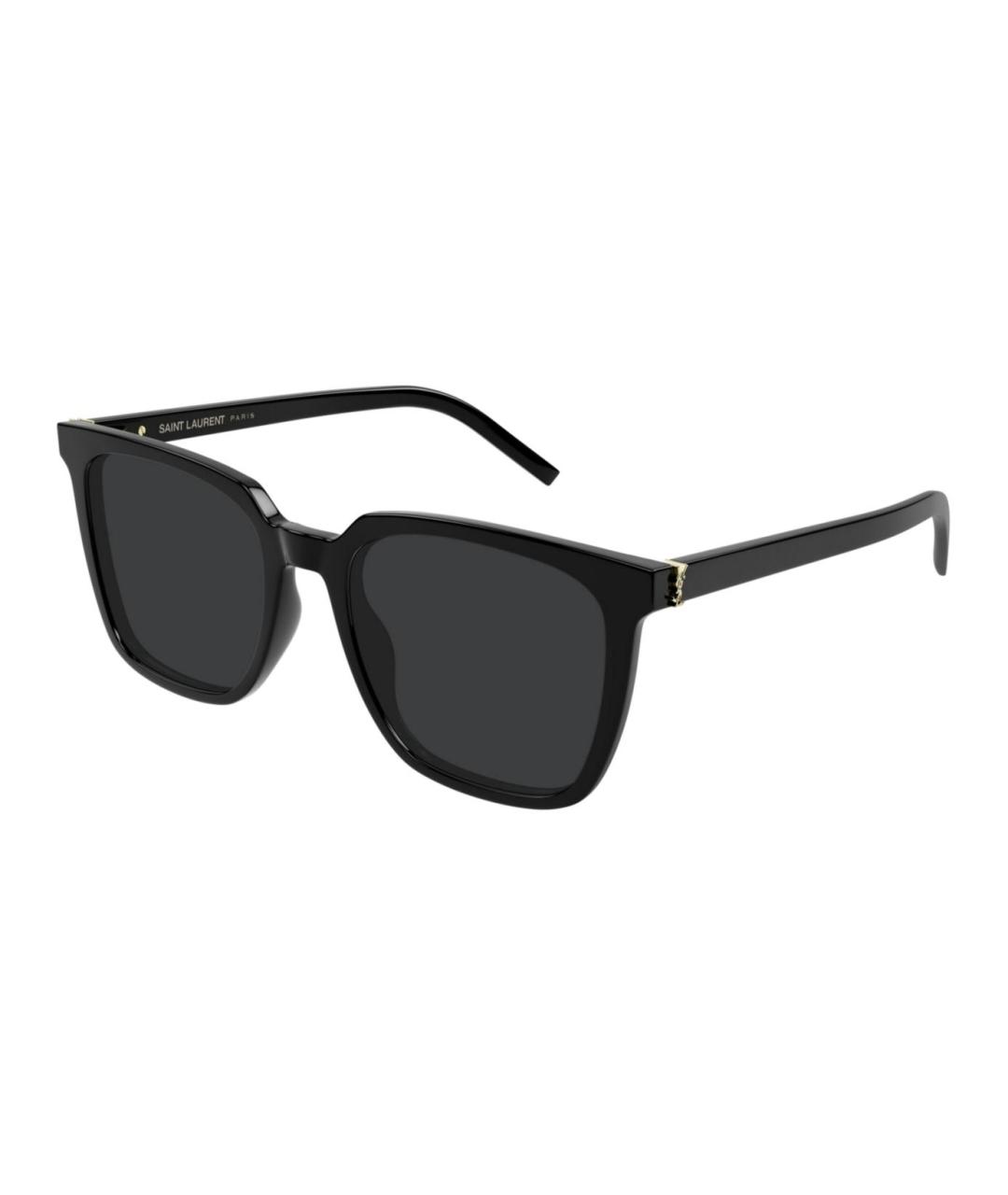 SAINT LAURENT Черные пластиковые солнцезащитные очки, фото 1