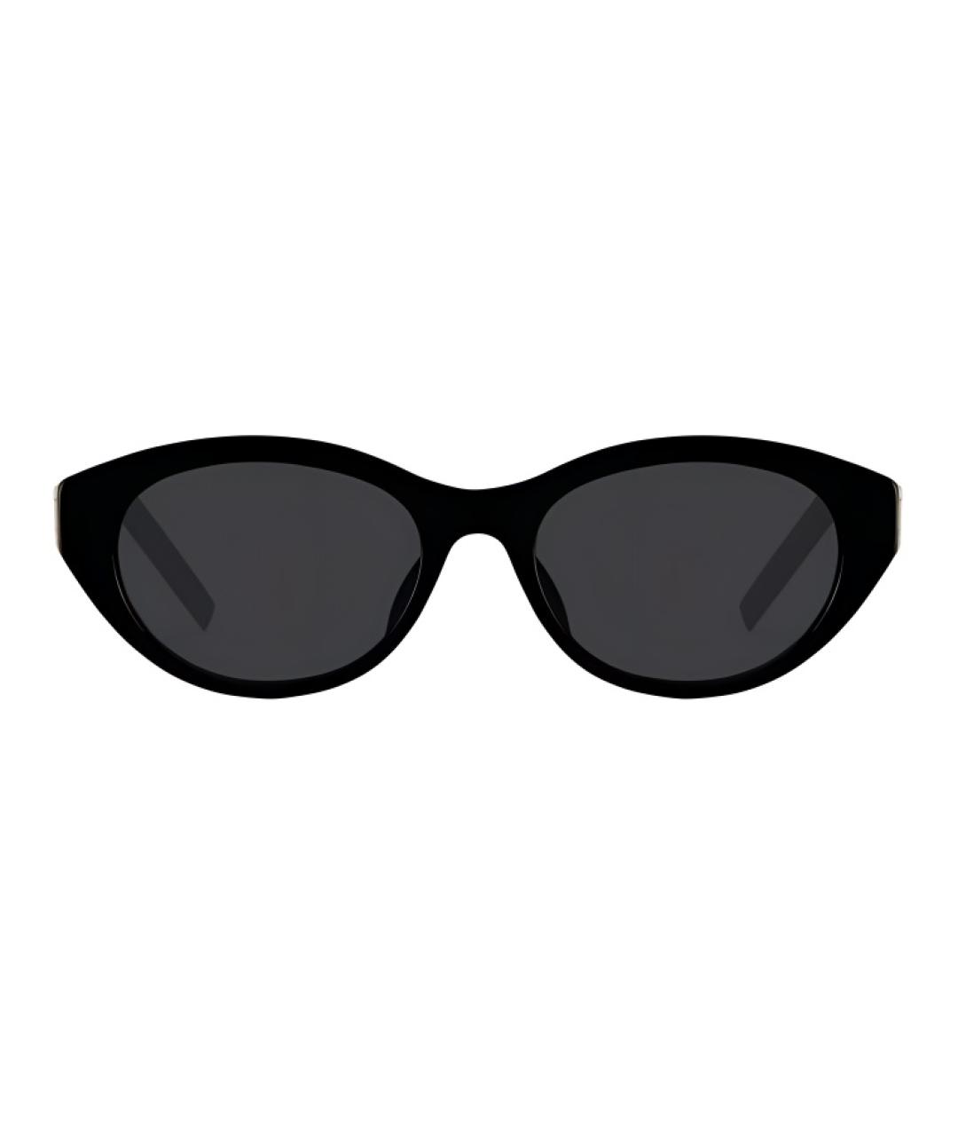SAINT LAURENT Черные пластиковые солнцезащитные очки, фото 2