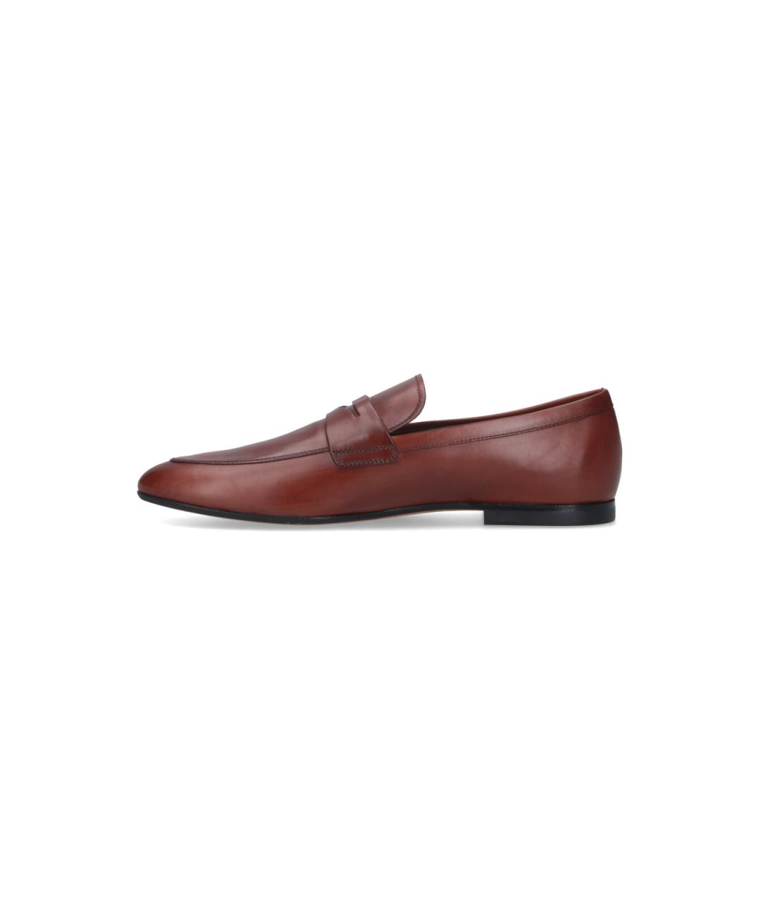 TOD'S Коричневые кожаные лоферы, фото 3