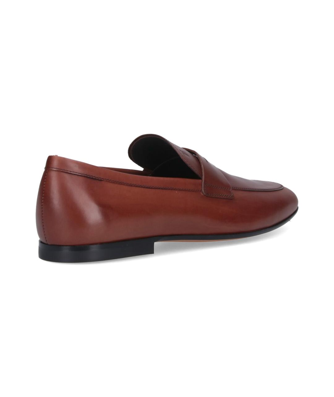 TOD'S Коричневые кожаные лоферы, фото 4