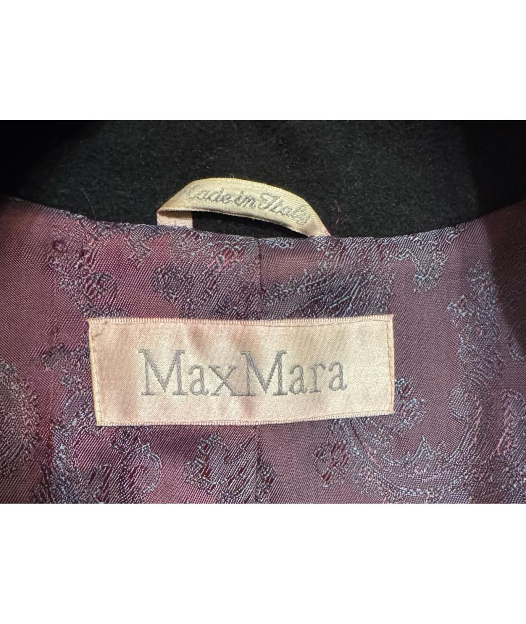 MAX MARA Черное пальто, фото 7