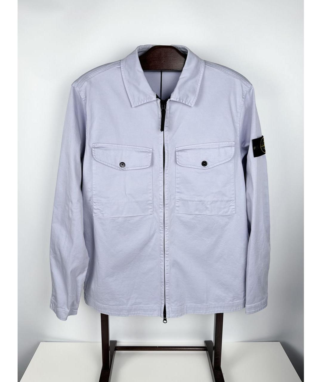 STONE ISLAND Фиолетовая хлопковая куртка, фото 7