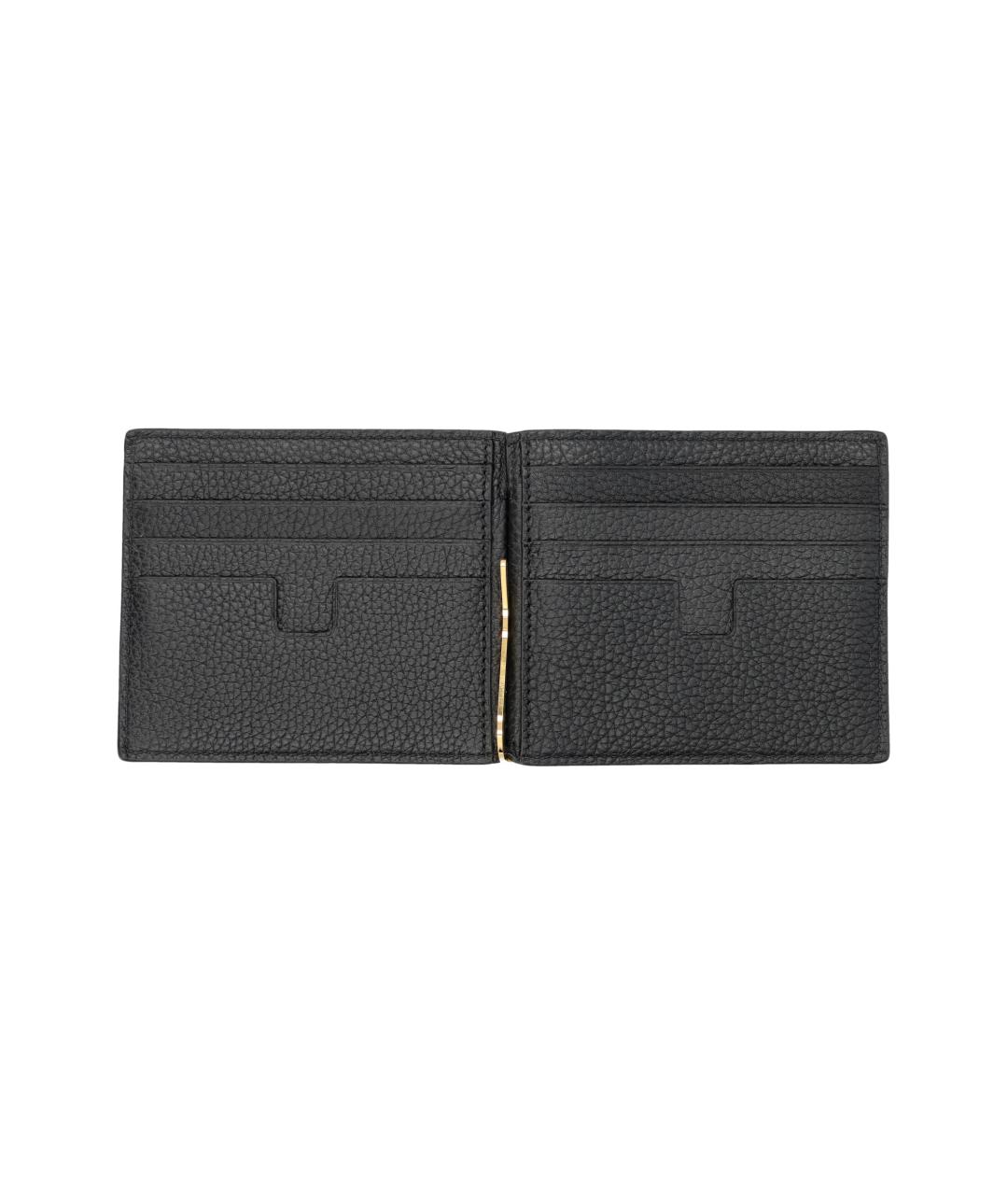TOM FORD Черный кожаный кошелек, фото 3
