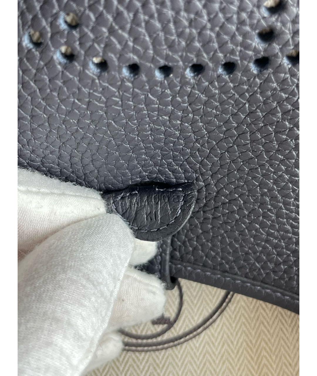 HERMES Фиолетовая кожаная сумка через плечо, фото 4