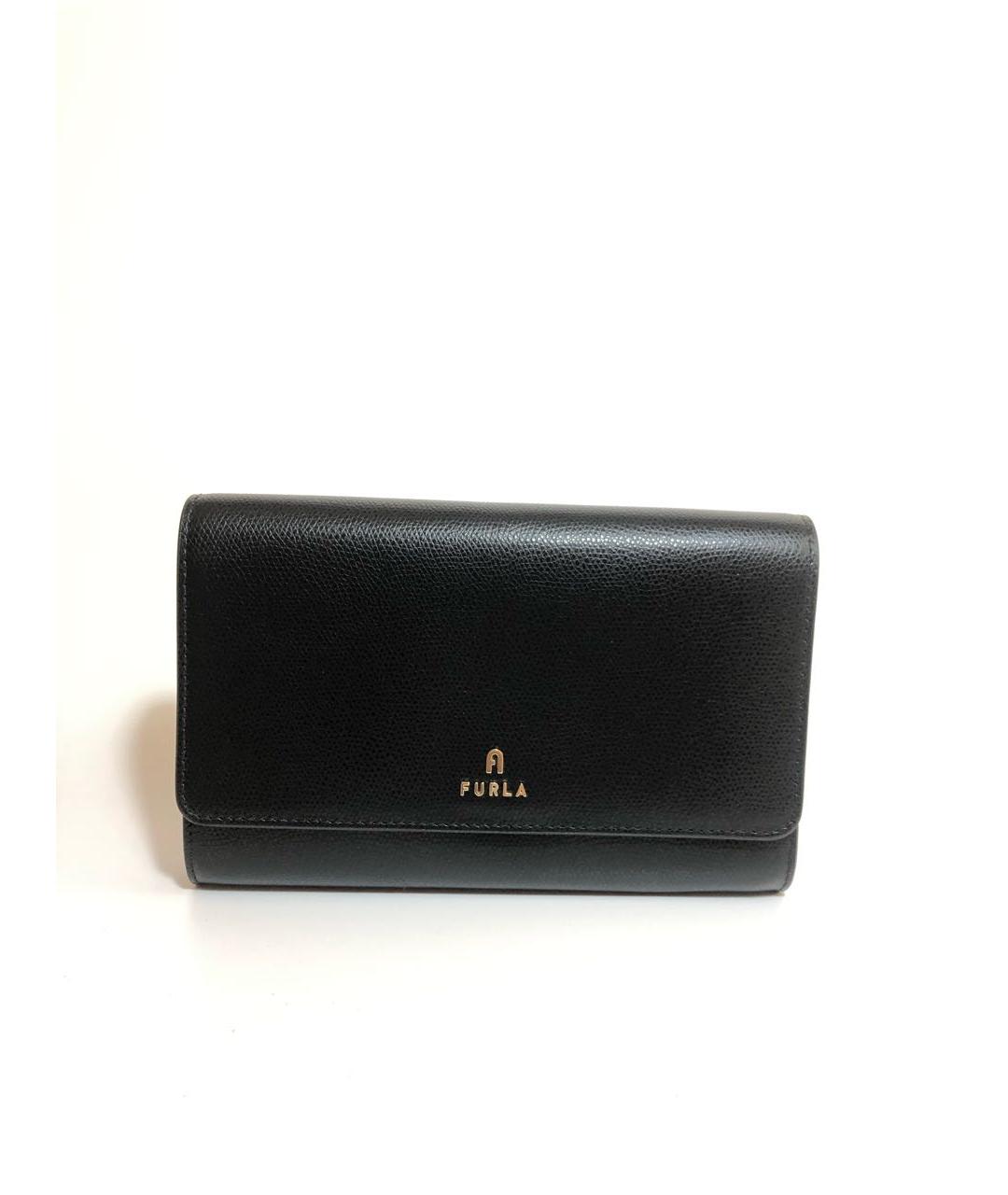FURLA Черная кожаная сумка через плечо, фото 6