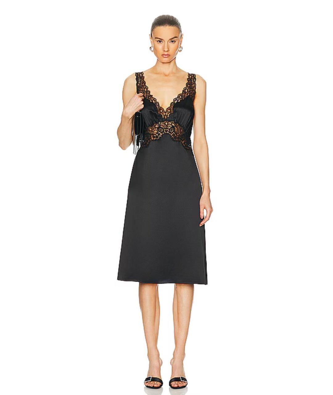SAINT LAURENT Черное платье, фото 2