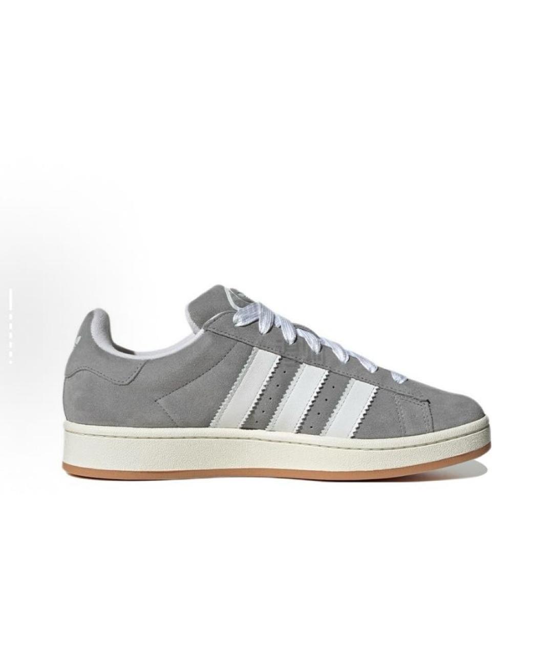 ADIDAS Серые замшевые низкие кроссовки / кеды, фото 7