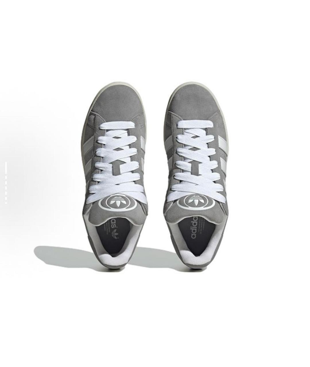 ADIDAS Серые замшевые низкие кроссовки / кеды, фото 5