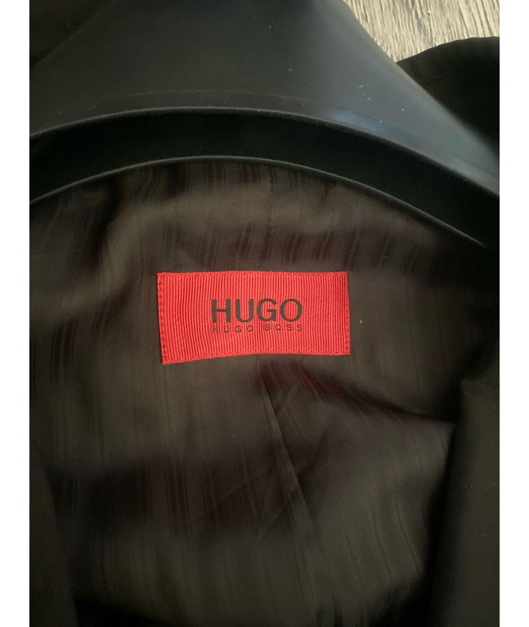 HUGO BOSS Коричневый шерстяной жакет/пиджак, фото 3