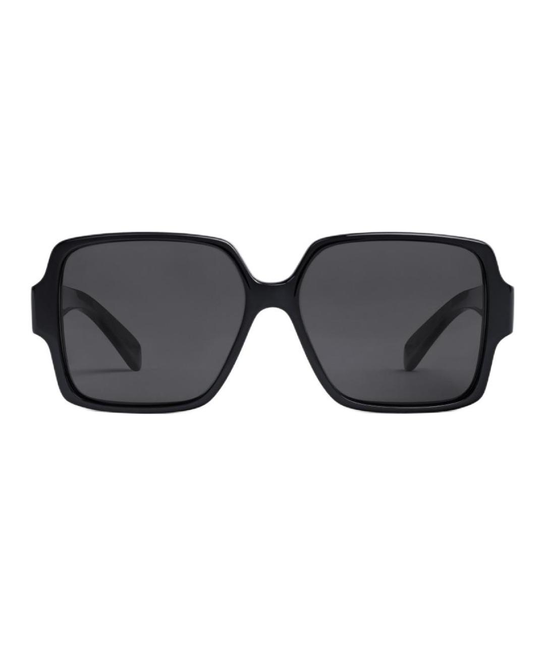 CELINE Черные пластиковые солнцезащитные очки, фото 3