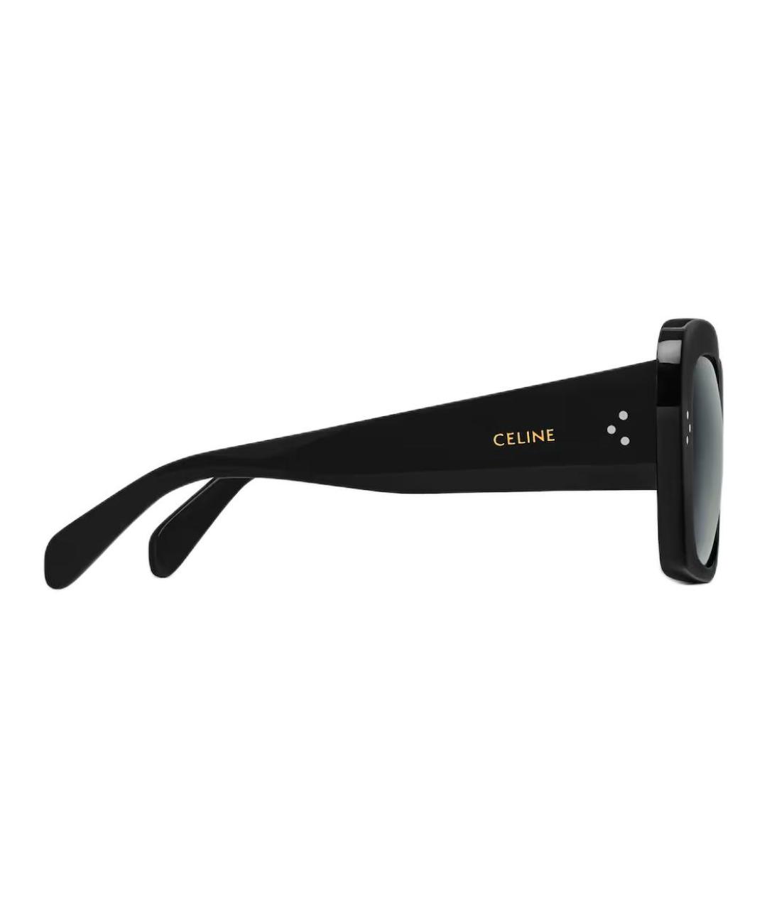 CELINE Черные пластиковые солнцезащитные очки, фото 3