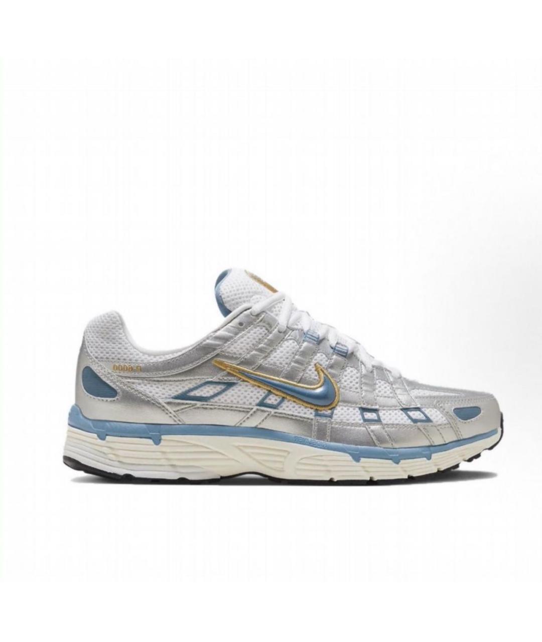 NIKE Белые текстильные низкие кроссовки / кеды, фото 9