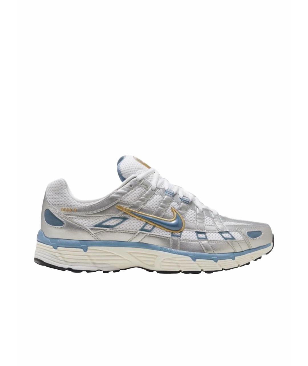 NIKE Белые текстильные низкие кроссовки / кеды, фото 1