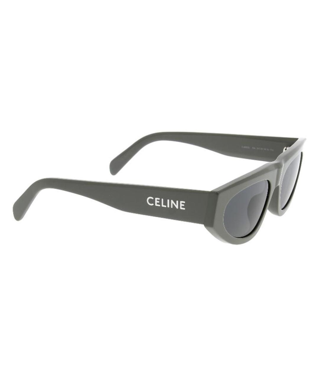 CELINE Черные пластиковые солнцезащитные очки, фото 2