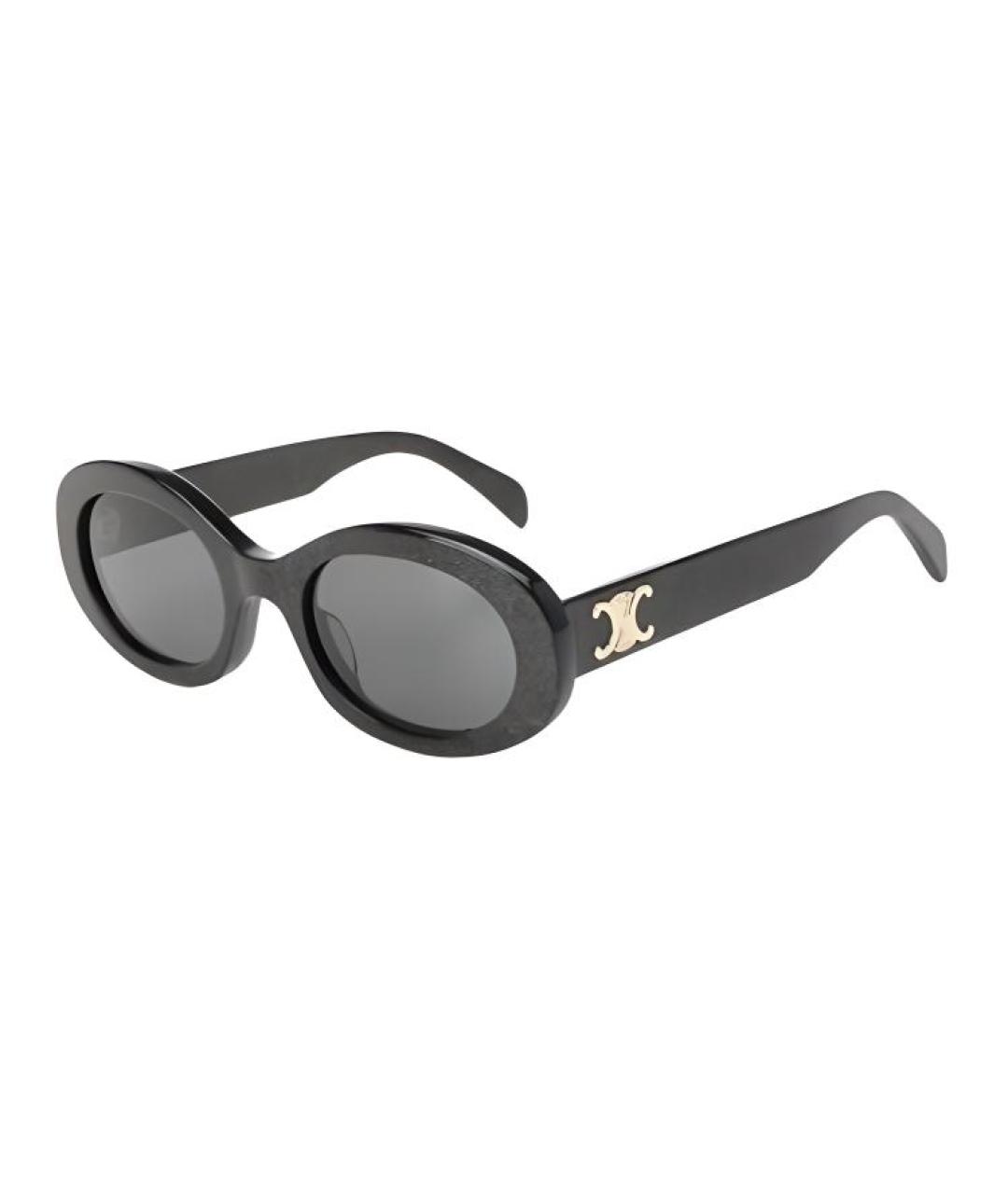 CELINE Черные пластиковые солнцезащитные очки, фото 1