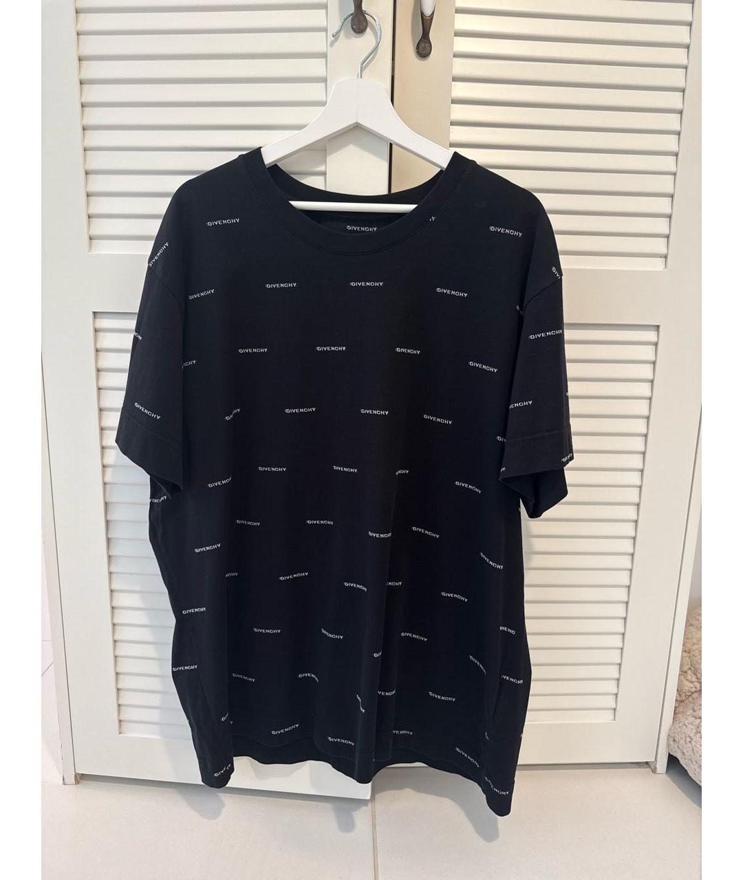 GIVENCHY Черная хлопковая футболка, фото 5