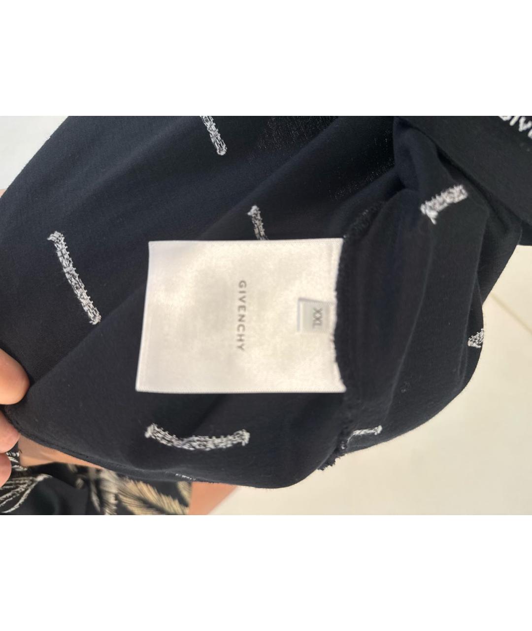GIVENCHY Черная хлопковая футболка, фото 4