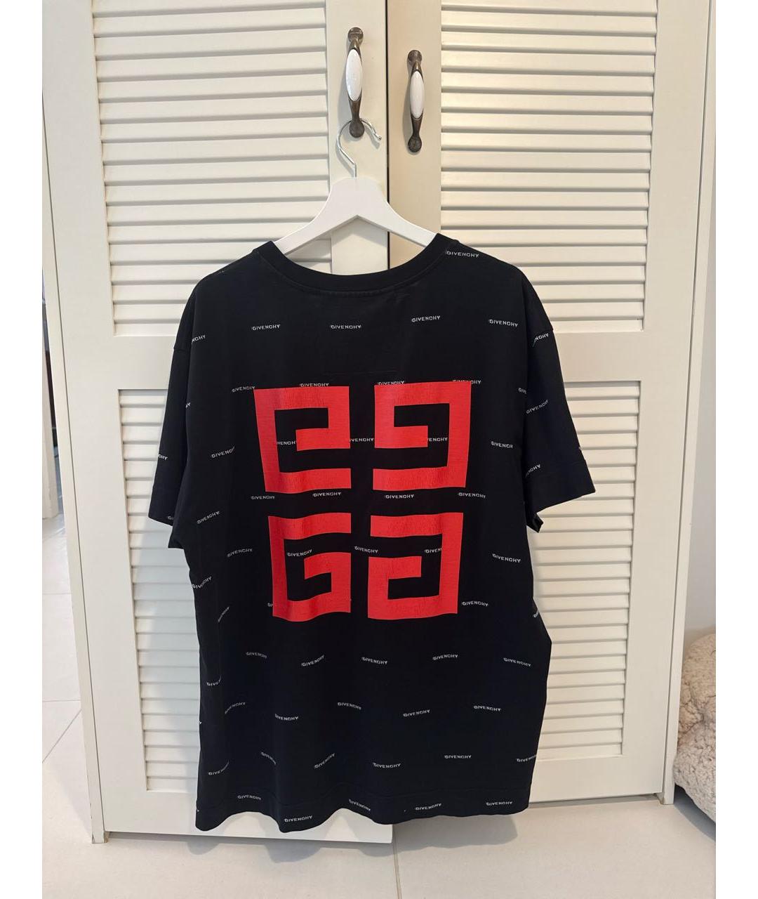GIVENCHY Черная хлопковая футболка, фото 2