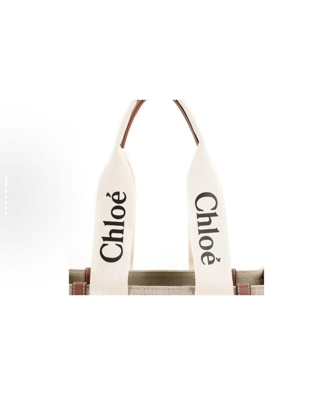 CHLOE Бежевая сумка тоут, фото 4