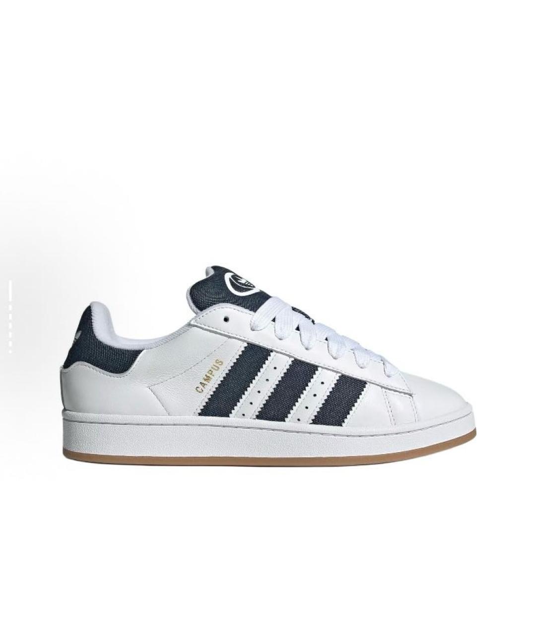 ADIDAS Белые кожаные низкие кроссовки / кеды, фото 4