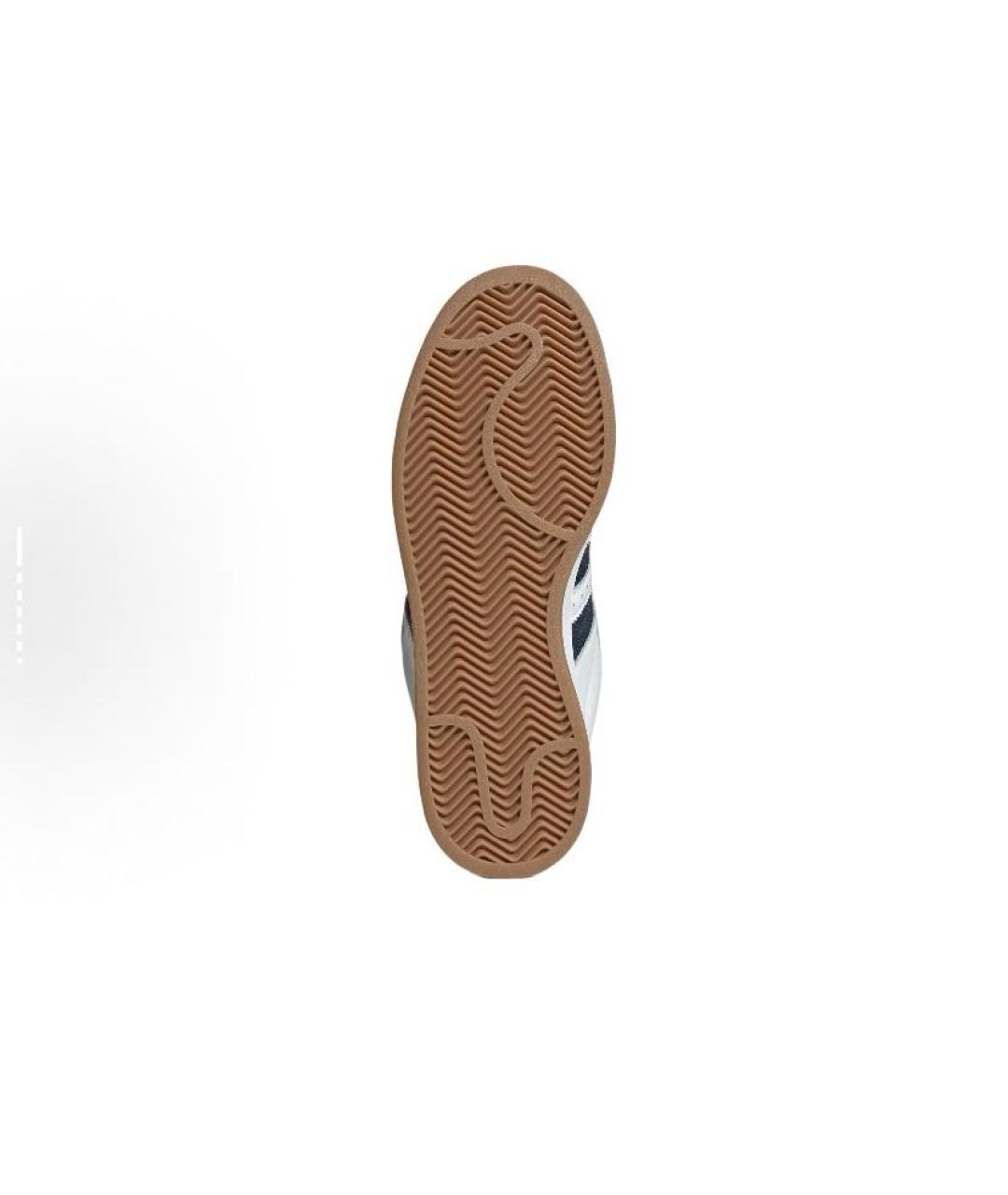 ADIDAS Белые кожаные низкие кроссовки / кеды, фото 3