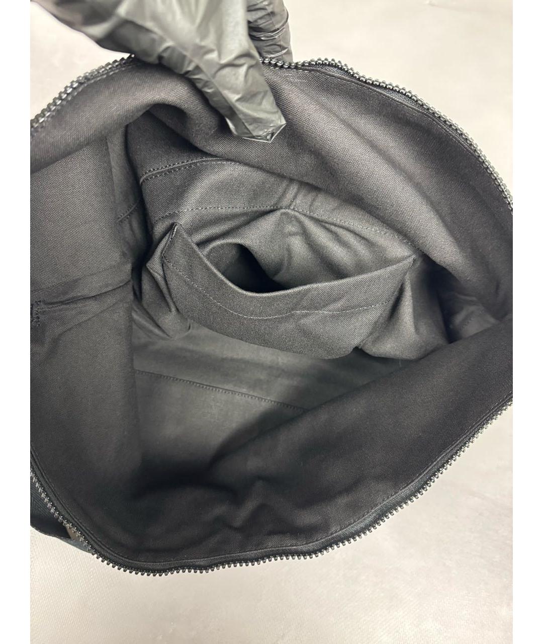 YOHJI YAMAMOTO Черная тканевая сумка тоут, фото 5