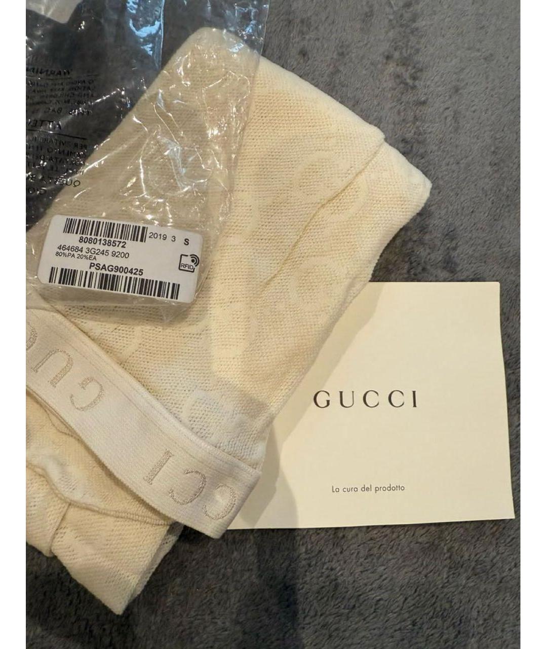 GUCCI Белые носки, чулки и колготы, фото 5