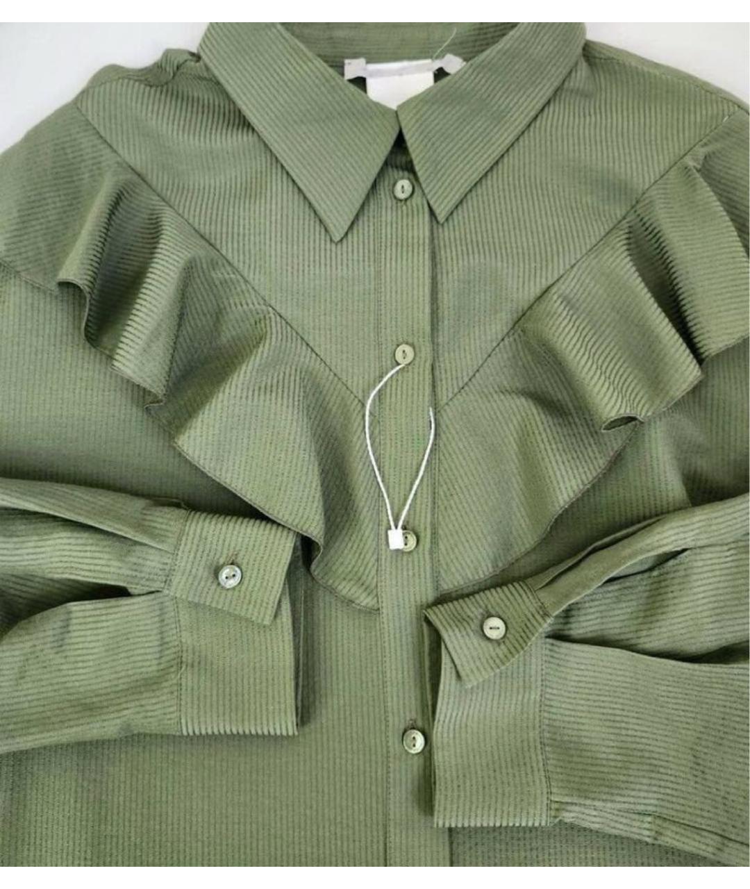 MAX MARA Зеленая хлопковая блузы, фото 4
