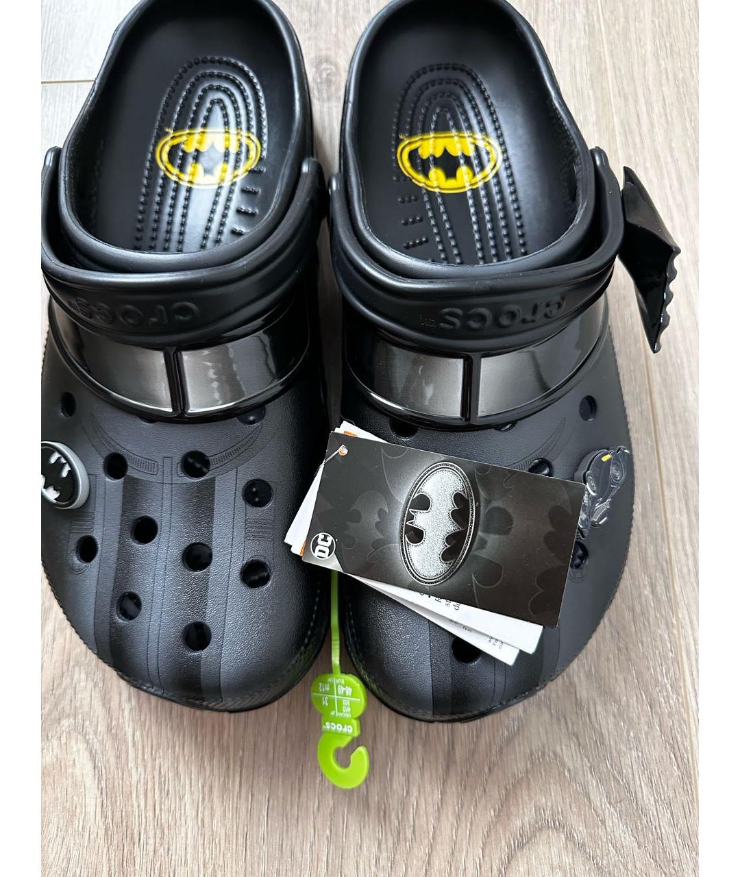 CROCS Черные резиновые сандалии, фото 8