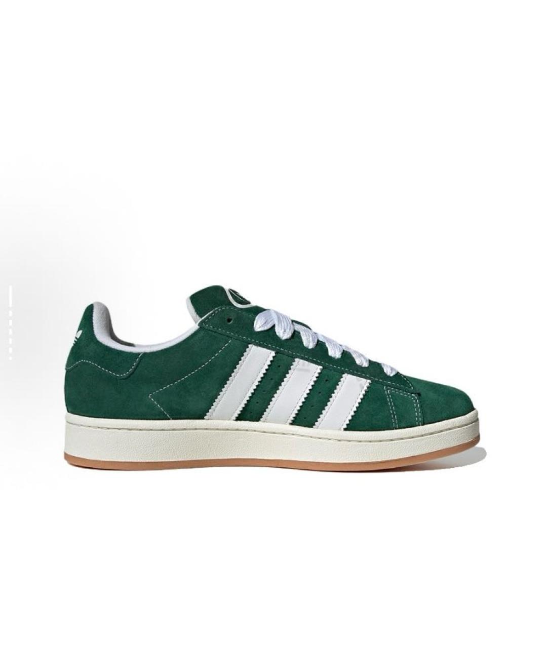 ADIDAS Зеленые замшевые низкие кроссовки / кеды, фото 7