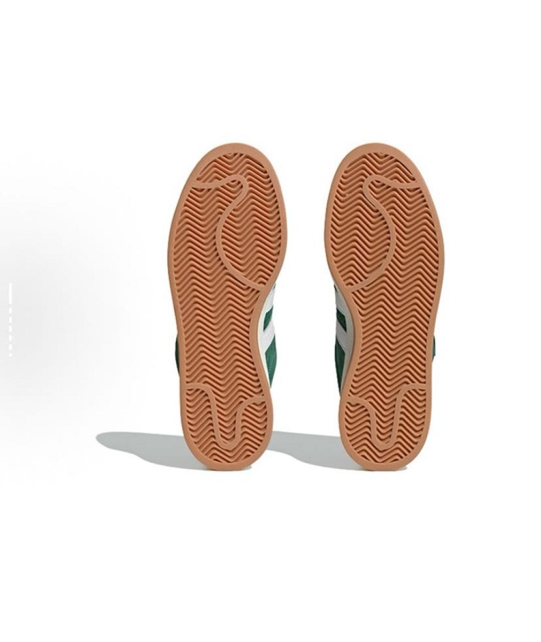 ADIDAS Зеленые замшевые низкие кроссовки / кеды, фото 6
