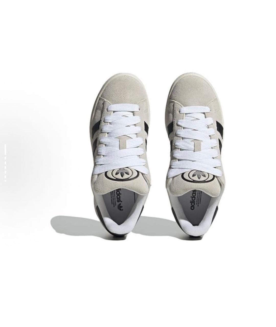 ADIDAS Бежевые замшевые низкие кроссовки / кеды, фото 5