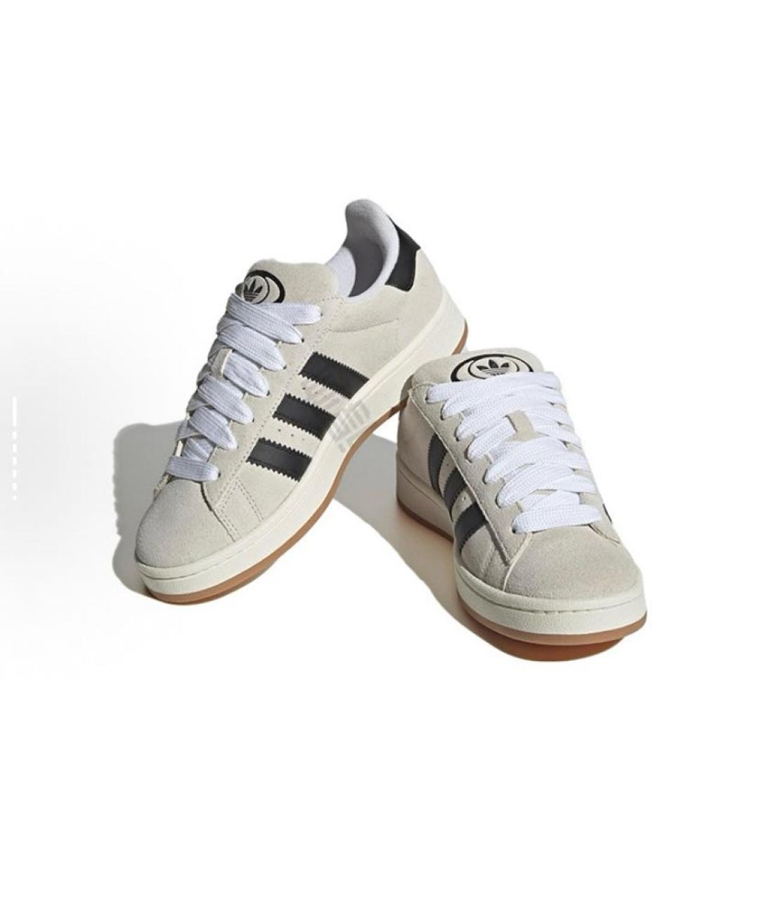 ADIDAS Бежевые замшевые низкие кроссовки / кеды, фото 3