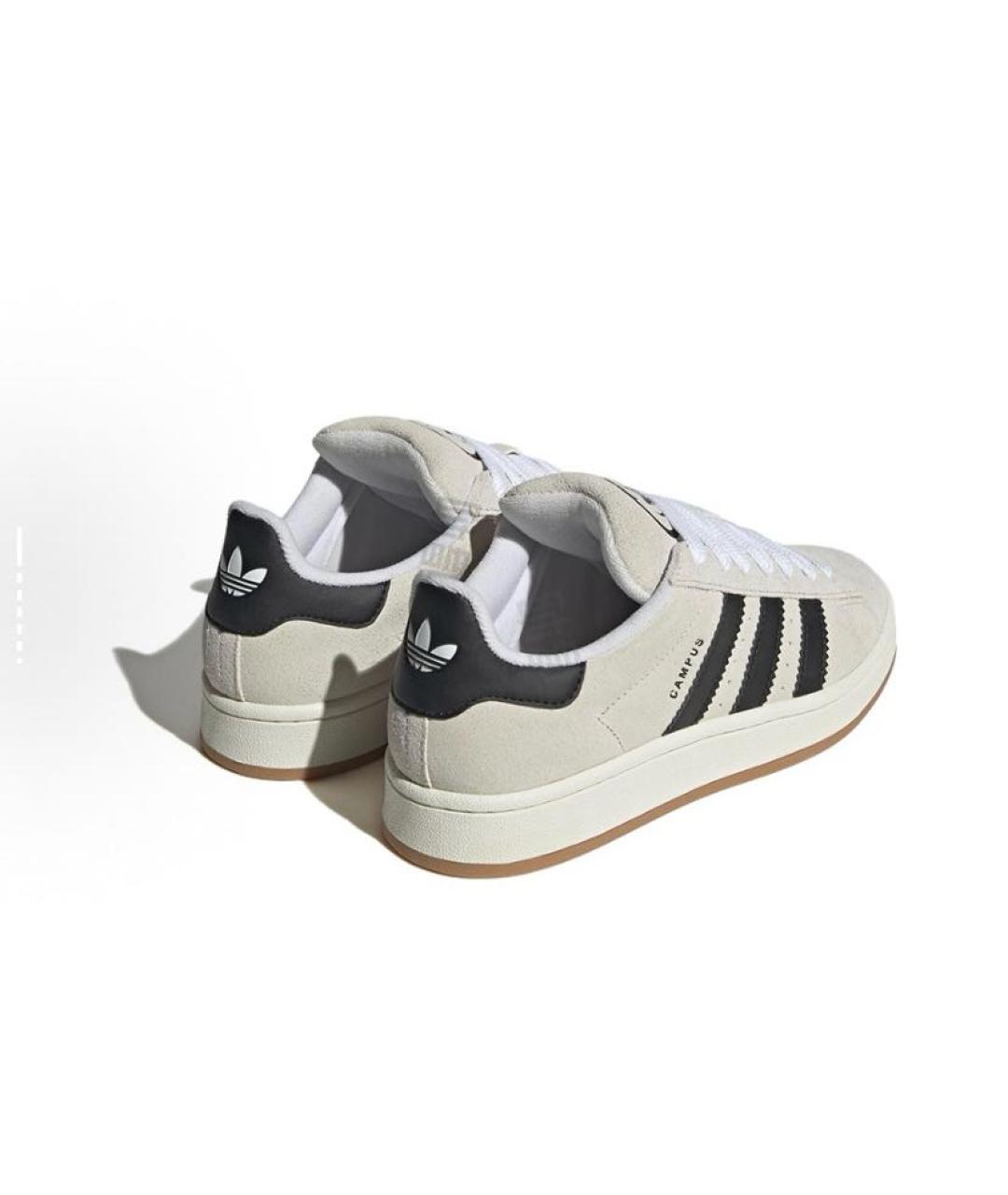 ADIDAS Бежевые замшевые низкие кроссовки / кеды, фото 4
