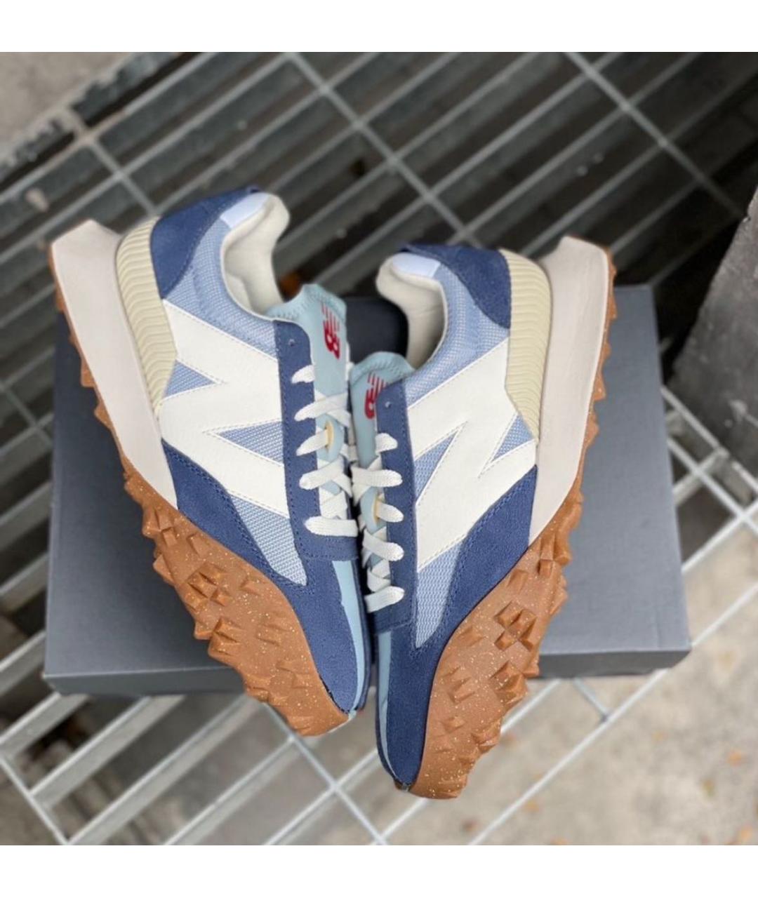NEW BALANCE Синие замшевые низкие кроссовки / кеды, фото 8