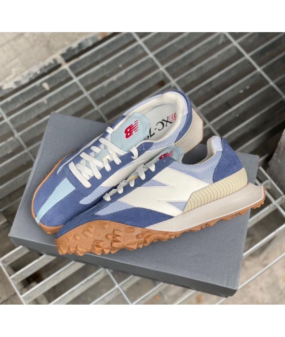 NEW BALANCE Синие замшевые низкие кроссовки / кеды, фото 7
