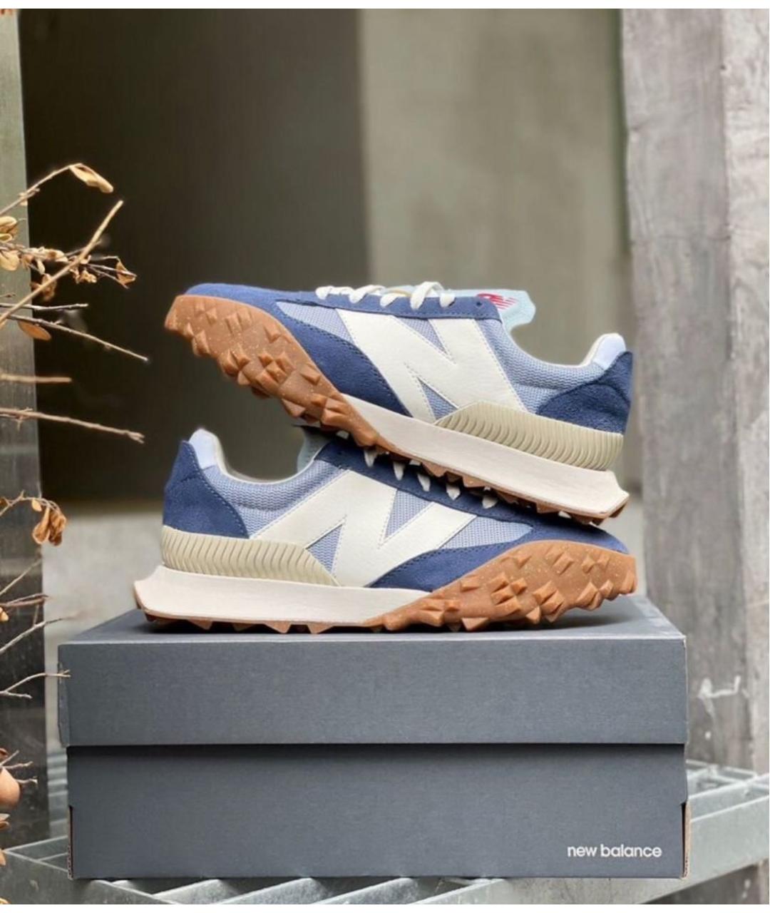 NEW BALANCE Синие замшевые низкие кроссовки / кеды, фото 5