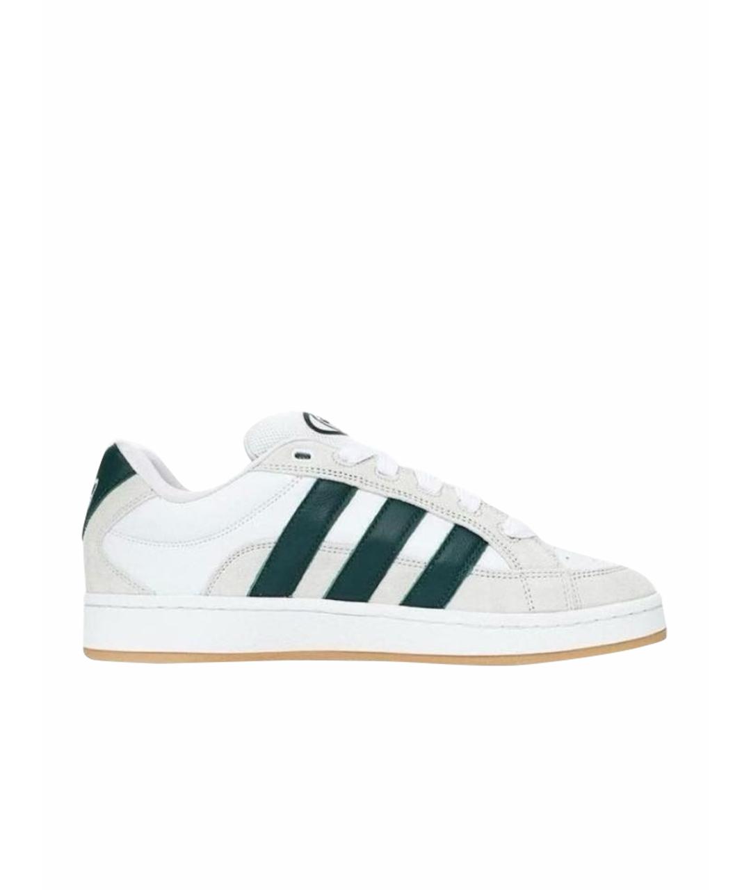 ADIDAS Белые кожаные низкие кроссовки / кеды, фото 1
